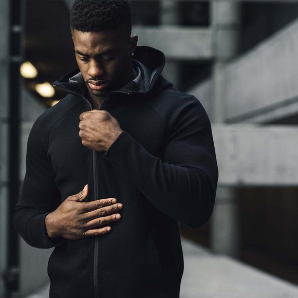 New RYU Men's Ethos Full Zip Hoodie Jacket in Black size XXL 50% off Retail! - Picture 1 of 3